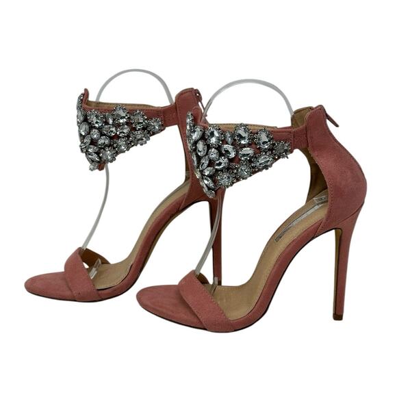Liliana Pink Wrapped In Rhinestones Stiletto Heels size 5.5 - Picture 3 of 16
